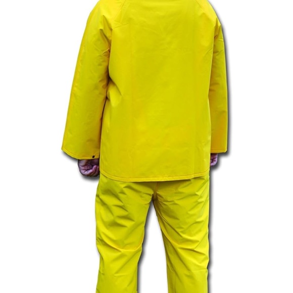 MCR Safety 2003FX3 Classic PVC/Polyester 3-Piece Rainsuit, Yellow, 3X-Large - Picture 6 of 6